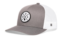 Load image into Gallery viewer, Atlanta Trucker Hat | Gray-White ATL X Snapback