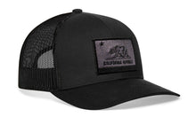 Load image into Gallery viewer, California Flag Trucker Hat | Black tactical Snapback