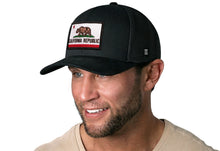 Load image into Gallery viewer, California Flag Trucker Hat | Black CA Snapback