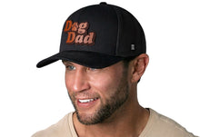 Load image into Gallery viewer, Dog Dad Trucker Hat Leather | Black Paw Snapback