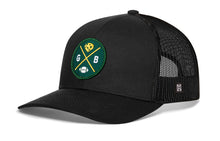 Load image into Gallery viewer, Green Bay Trucker Hat | Black GB Cheese X Football Snapback