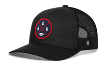 Load image into Gallery viewer, Houston Trucker Hat | Black HOU X Football Snapback