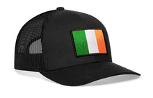 Load image into Gallery viewer, Ireland Flag Trucker Hat | Black Irish Snapback