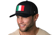 Load image into Gallery viewer, Italian Flag Trucker Hat | Black Italy Snapback