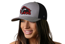 Load image into Gallery viewer, JBR x Haka Red Bison | Gray-Black Buffalo Snapback