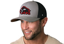 Load image into Gallery viewer, JBR x Haka Red Bison | Gray-Black Buffalo Snapback