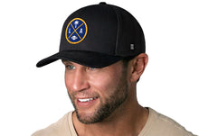Load image into Gallery viewer, Los Angeles Trucker Hat | Black LA X Football Snapback