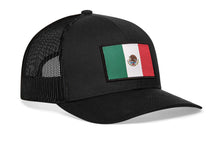 Load image into Gallery viewer, Mexican Flag Trucker Hat | Black Mexico Snapback