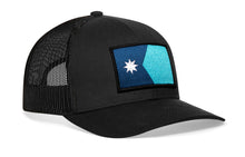 Load image into Gallery viewer, Minnesota Flag Trucker Hat | Black Minnesota Flag Snapback
