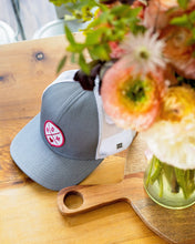 Load image into Gallery viewer, Mom Trucker Hat | Gray-White Snapback
