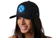 Load image into Gallery viewer, Buffalo Trucker Hat | Blue Red BUF X | Black Snapback