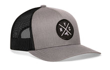 Load image into Gallery viewer, New York City Trucker Hat | Gray-Black NYC X Snapback