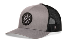 Load image into Gallery viewer, Nashville Trucker Hat | Gray-Black NASH X Snapback