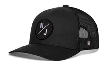 Load image into Gallery viewer, New Jersey Trucker Hat | Black NJ X Snapback