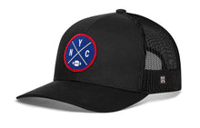 Load image into Gallery viewer, New York Trucker Hat | Black NYC X Football Snapback