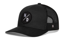 Load image into Gallery viewer, North Dakota Trucker Hat | Black ND X Snapback