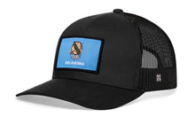 Load image into Gallery viewer, Oklahoma Flag Trucker Hat | Black Oklahoma Flag Snapback