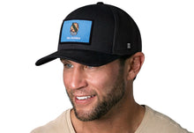 Load image into Gallery viewer, Oklahoma Flag Trucker Hat | Black Oklahoma Flag Snapback