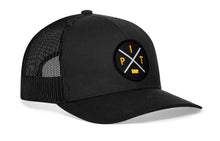 Load image into Gallery viewer, Pittsburgh Trucker Hat | Black PIT X Snapback