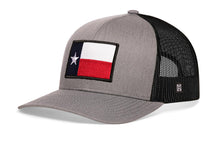 Load image into Gallery viewer, Texas Flag Trucker Hat | Gray-Black TX Snapback