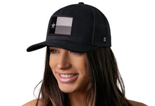 Load image into Gallery viewer, Texas Flag Trucker Hat | Black TX Snapback