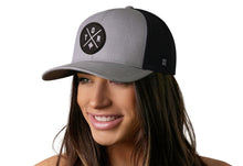 Load image into Gallery viewer, Toronto Trucker Hat | Gray-Black TOR X Snapback