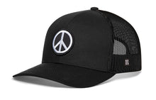 Load image into Gallery viewer, Peace Sign Trucker Hat | Black Love Snapback
