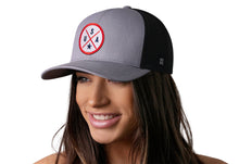 Load image into Gallery viewer, USA Trucker Hat | Gray-Black America Snapback