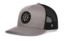 Load image into Gallery viewer, USA Trucker Hat | Gray-Black America Snapback