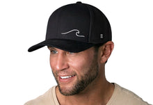 Load image into Gallery viewer, Wave Trucker Hat | Black Beach Snapback