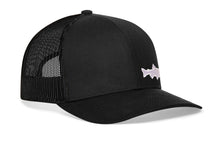 Load image into Gallery viewer, Steelhead Fish Trucker Hat | Black Steelhead Fish Snapback