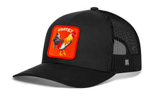 Load image into Gallery viewer, Rooster Energy Trucker Hat | Black Chicken Snapback