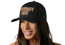 Load image into Gallery viewer, Cowboy Trucker Hat | Black Snapback