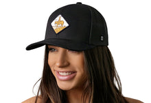 Load image into Gallery viewer, Horse & Cowboy Trucker Hat | Black Diamond Snapback