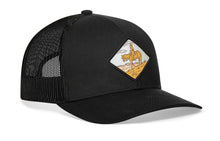 Load image into Gallery viewer, Horse & Cowboy Trucker Hat | Black Diamond Snapback