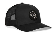 Load image into Gallery viewer, Utah Trucker Hat | Black UTAH X Snapback