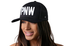 Load image into Gallery viewer, PNW Trucker Hat | Black PNW Snapback