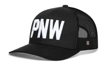 Load image into Gallery viewer, PNW Trucker Hat | Black PNW Snapback