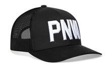 Load image into Gallery viewer, PNW Trucker Hat | Black PNW Snapback