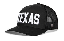 Load image into Gallery viewer, Texas Trucker Hat | Black TEXAS Snapback