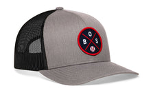Load image into Gallery viewer, Boston Trucker Hat | BOS X Baseball Snapback