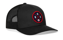 Load image into Gallery viewer, Boston Trucker Hat | BOS X Baseball Snapback