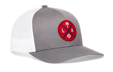 Load image into Gallery viewer, Los Angeles Trucker Hat | Red LA X Baseball Snapback