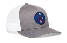 Load image into Gallery viewer, Los Angeles Trucker Hat | Blue LA X Baseball Snapback