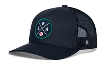 Load image into Gallery viewer, Seattle Trucker Hat | SEA X Baseball Snapback