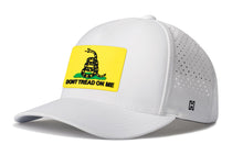 Load image into Gallery viewer, Dont Tread On Me 5-Panel Hat | Yellow Gadsden Flag Flexfit® Snapback