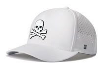 Load image into Gallery viewer, Skull and Crossbones Performance 5-Panel Hat | Jolly Roger Flexfit® Snapback