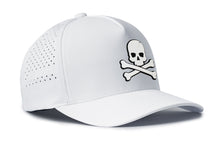 Load image into Gallery viewer, Skull and Crossbones Performance 5-Panel Hat | Jolly Roger Flexfit® Snapback