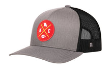 Load image into Gallery viewer, Kansas City Trucker Hat | Black KC X Football Snapback