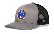 Load image into Gallery viewer, Los Angeles Trucker Hat | Black LA X Football Snapback